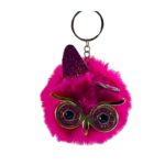 سر کلیدی جغد عینکی صورتی