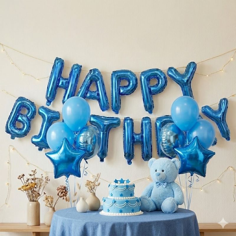 بادکنک فویلی تولد happy birthday