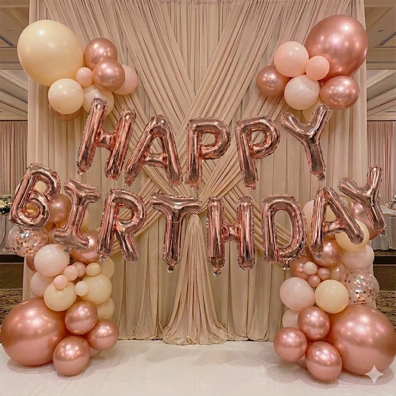 بادکنک فویلی تولد happy birthday