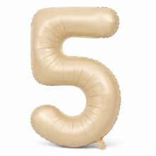 بادکنک فویلی عدد 5 کرم