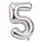 فویل عدد 32اینچ عدد 5نقره ای