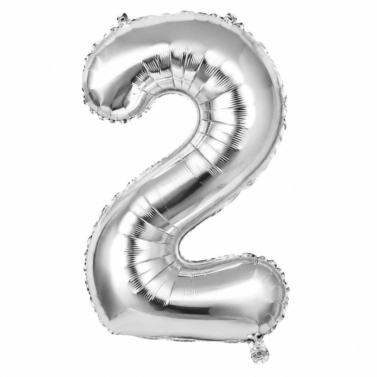 بادکنک فویلی عدد 2 نقره ای