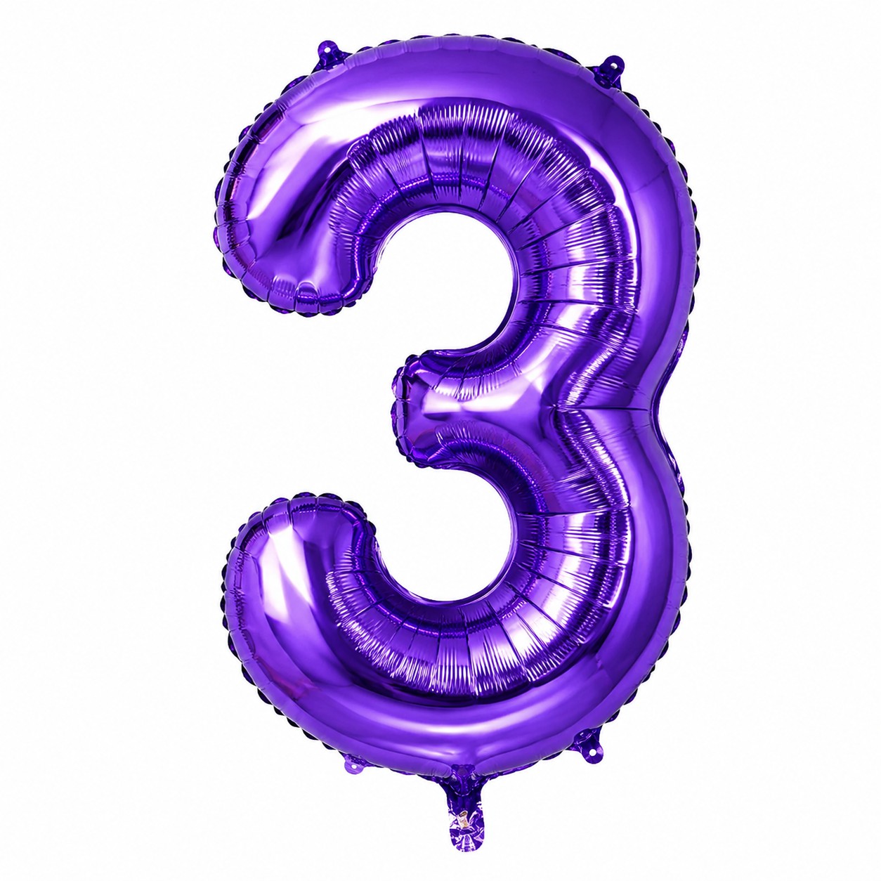 بادکنک فویلی عدد 3 بنفش