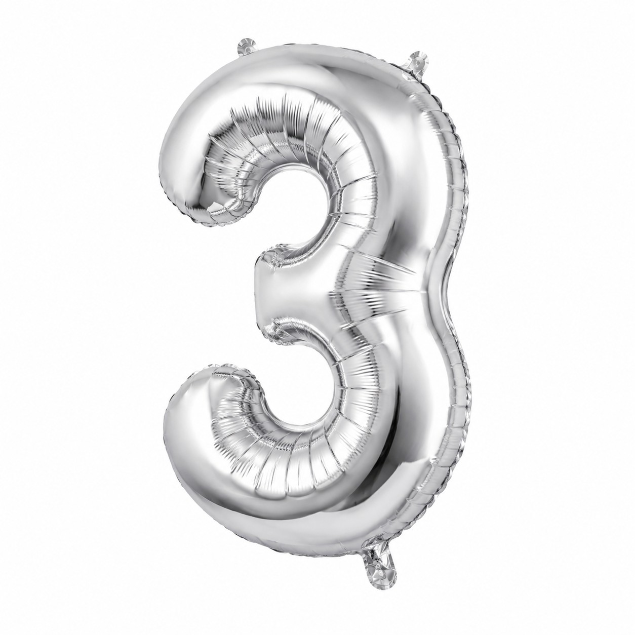 بادکنک فویلی عدد 3 نقره ای بادکنک فویلی عدد 3 نقره ای