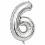 فویل عدد 32اینچ عدد 6نقره ای