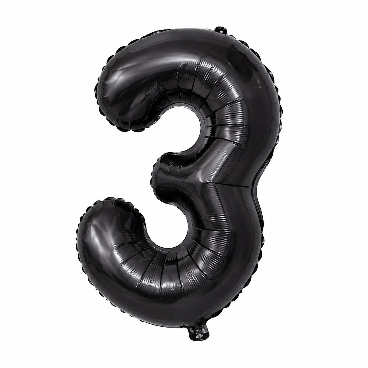 بادکنک فویلی عدد 3 مشکی بادکنک فویلی عدد 3 مشکی