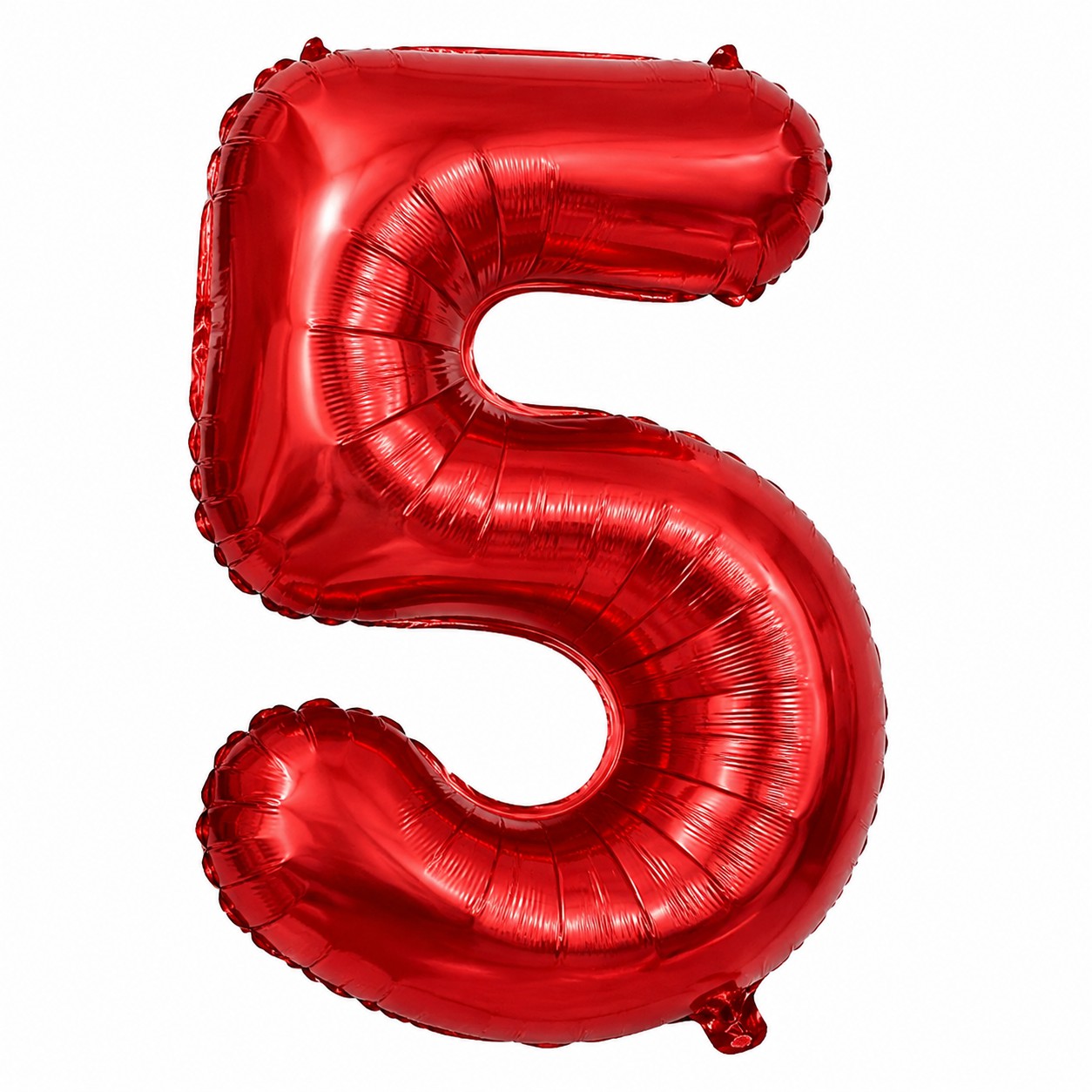 بادکنک فویلی عدد 5 زرشکی