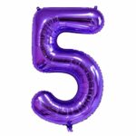 فویل عدد 32اینچ عدد 5بنفش