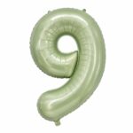 بادکنک فویلی عدد 9سبز