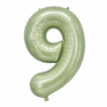 بادکنک فویلی عدد 9سبز