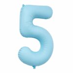 فویل عدد 32اینچ عدد 5 آبی