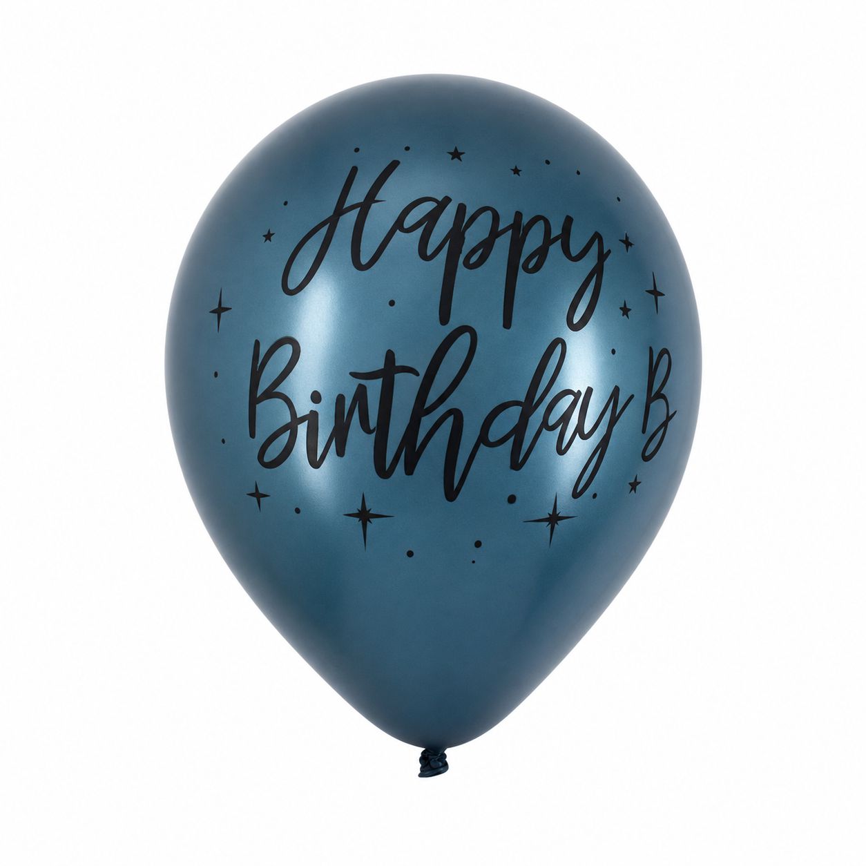 بادکنک لاتکس کروم طرح Happy Birthday-سبز تیره