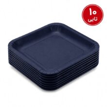 10 عددی پیش دستی پاستیلی سرمه ای یکبار مصرف