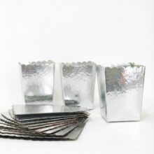ظرف پاپ کورن متالایز نقره ای